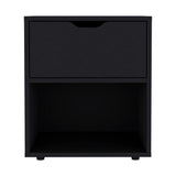 Mesa de Noche Aberdeen Wengue 43.2x50cm con Un Cajón - Mesas de Noche | Bylmo