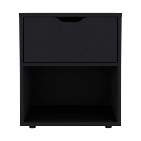 Mesa de Noche Aberdeen Wengue 43.2x50cm con Un Cajón - Mesas de Noche | Bylmo