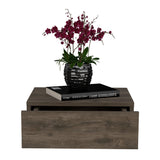 Mesa de Noche Milano Bellota 40x13cm Flotante con Un Cajón - Mesas de Noche | Bylmo