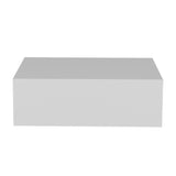 Mesa de Noche Milano Blanco 40x13cm Flotante con Un Cajón - Mesas de Noche | Bylmo