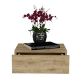 Mesa de Noche Milano Macadamia 40x13cm Flotante con Un Cajón - Mesas de Noche | Bylmo