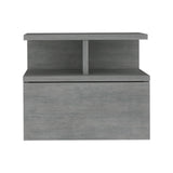 Mesa de Noche Sleep V Cemento 35.6x29.5 cm Flotante con Un Cajón - Mesas de Noche | Bylmo