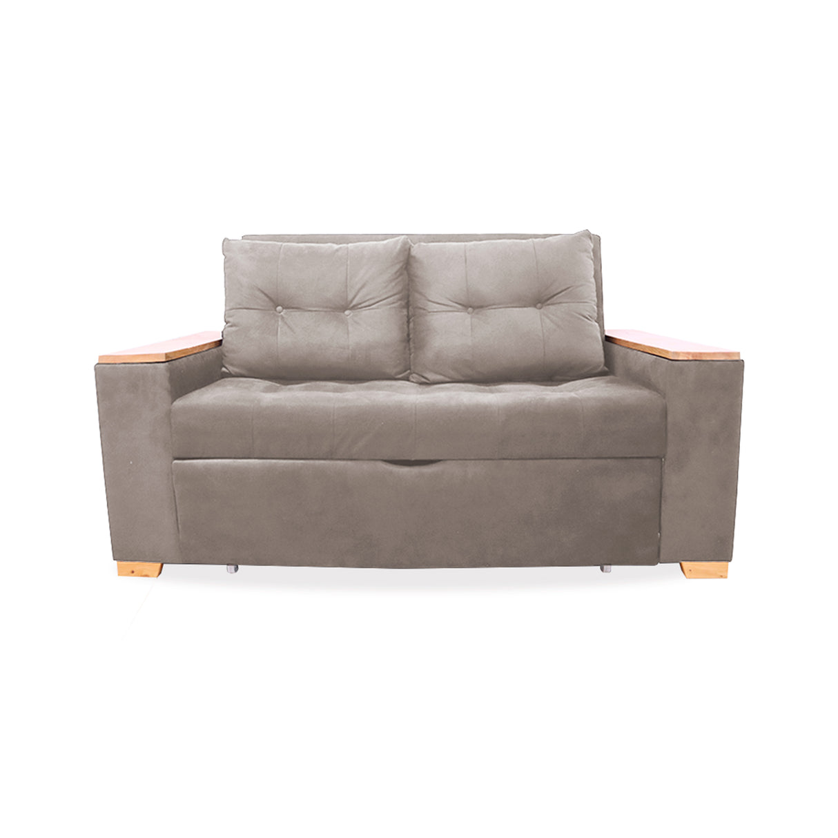 Sofá Cama Weber Camel 180x90cm con Cuatro Cojines - Sofas y Poltronas | Bylmo