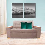 Sofá Cama Weber Camel 180x90cm con Cuatro Cojines - Sofas y Poltronas | Bylmo