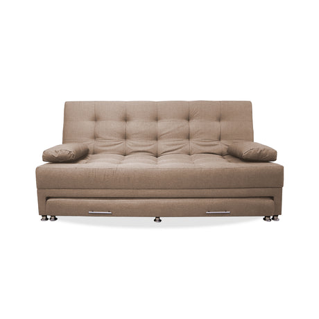 Sofá Cama Portmann Camel 190x95cm con Cuatro Cojines - Sofas y Poltronas | Bylmo