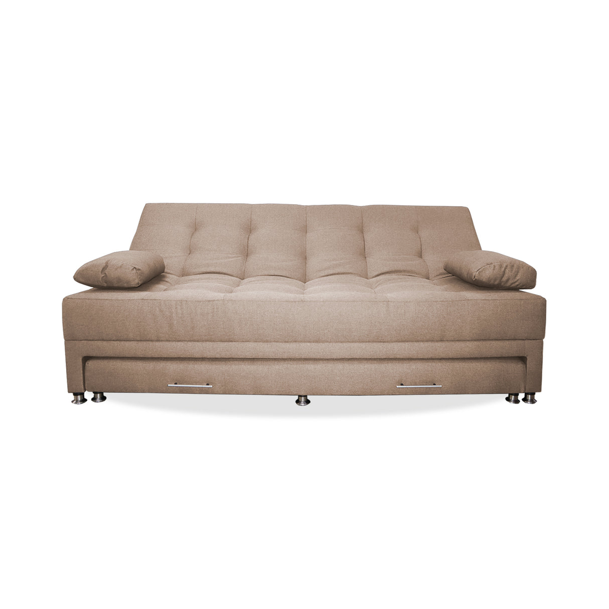 Sofá Cama Portmann Camel 190x95cm con Cuatro Cojines - Sofas y Poltronas | Bylmo