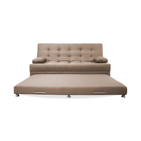 Sofá Cama Portmann Camel 190x95cm con Cuatro Cojines - Sofas y Poltronas | Bylmo