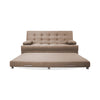 Sofá Cama Portmann Camel 190x95cm Con Cuatro Cojines