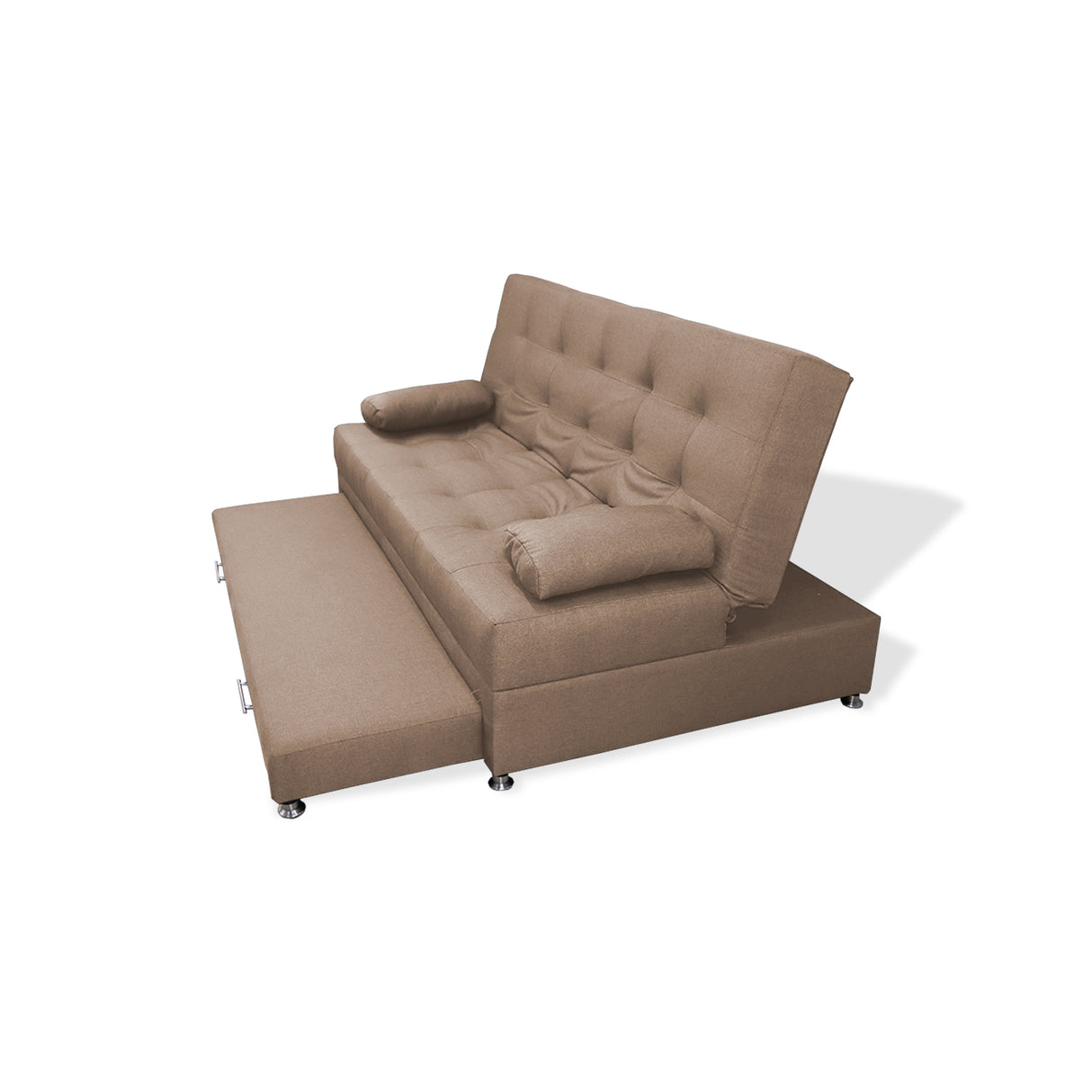Sofá Cama Portmann Camel 190x95cm con Cuatro Cojines - Sofas y Poltronas | Bylmo