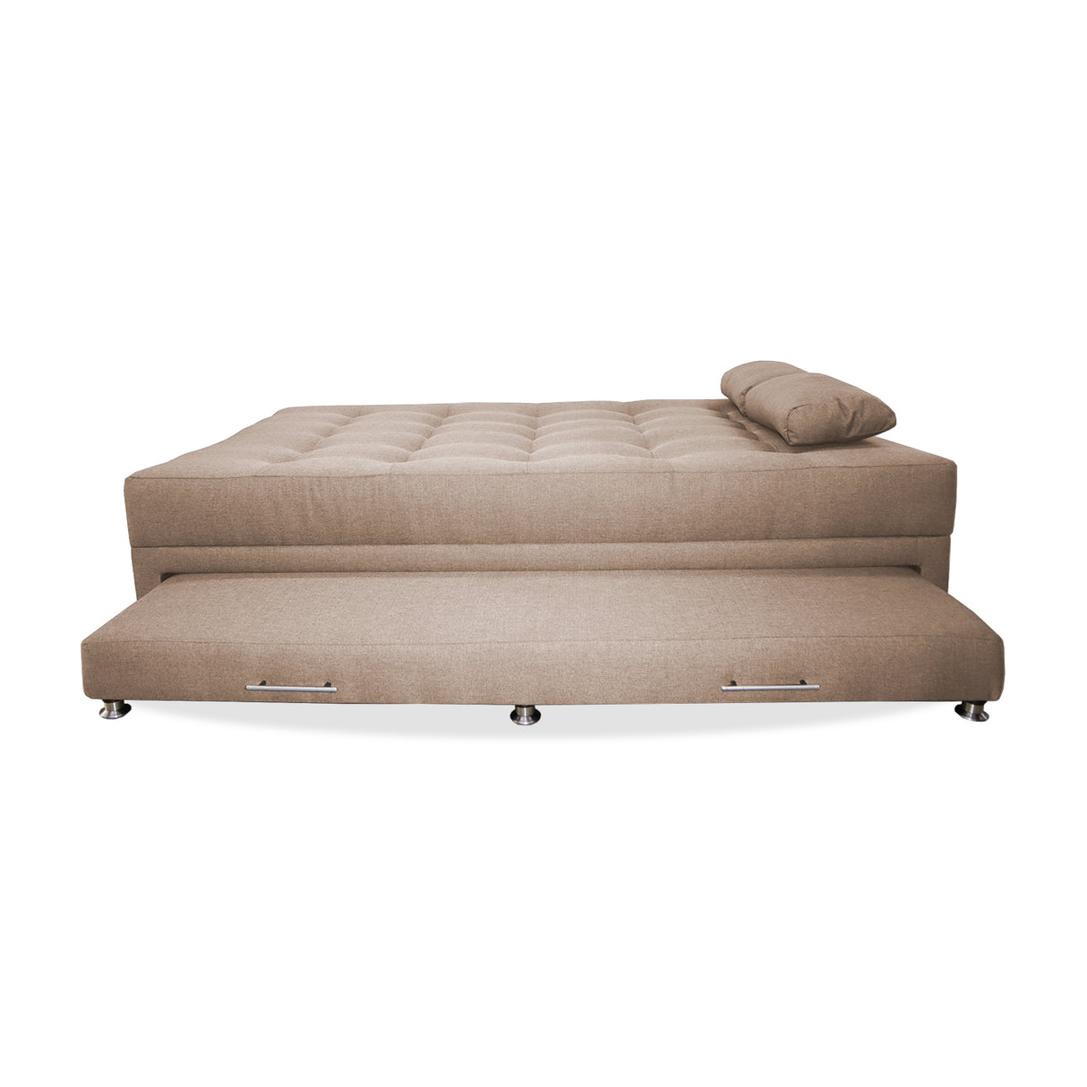 Sofá Cama Portmann Camel 190x95cm con Cuatro Cojines - Sofas y Poltronas | Bylmo