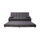 Sofá Cama Portmann Gris 190x95cm con Cuatro Cojines - Sofas y Poltronas | Bylmo