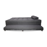 Sofá Cama Portmann Gris 190x95cm con Cuatro Cojines - Sofas y Poltronas | Bylmo