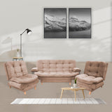 Sala Clic Clac Keller Camel 175x90cm con Dos Sillas Clic Clac y Un Sofá Cama - Sofas y Poltronas | Bylmo