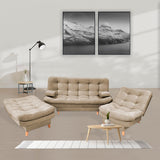 Sala Clic Clac Keller Camel 175x90cm con Dos Sillas Clic Clac y Un Sofá Cama - Sofas y Poltronas | Bylmo