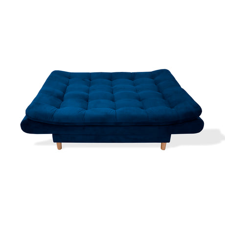 Sofá Cama Meier Azul Petróleo 175x90cm con Dos Cojines - Sofas y Poltronas | Bylmo