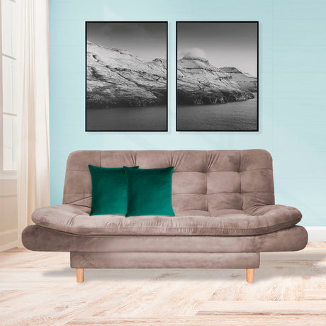 Sofá Cama Meier Camel 175x90cm con Dos Cojines - Sofas y Poltronas | Bylmo