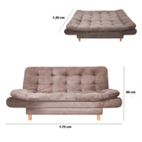 Sofá Cama Meier Camel 175x90cm con Dos Cojines - Sofas y Poltronas | Bylmo