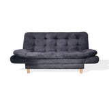 Sofá Cama Meier Gris 175x90cm con Dos Cojines - Sofas y Poltronas | Bylmo