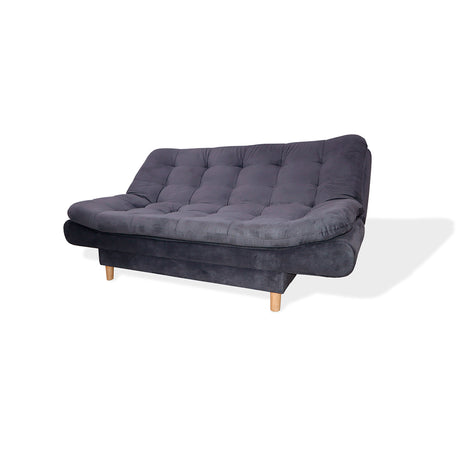 Sofá Cama Meier Gris 175x90cm con Dos Cojines - Sofas y Poltronas | Bylmo