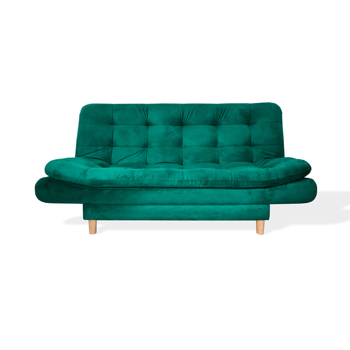 Sofá Cama Meier Verde 175x90cm con Dos Cojines - Sofas y Poltronas | Bylmo