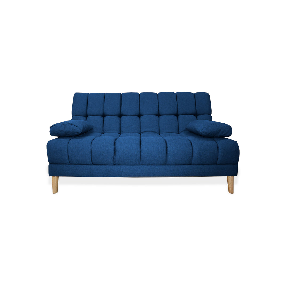 Sofá Cama Baumann Azul Petróleo 180x90cm con Cuatro Cojines - Sofas y Poltronas | Bylmo