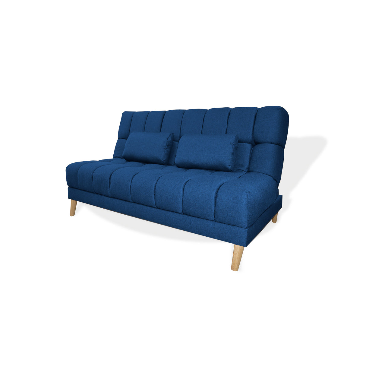 Sofá Cama Baumann Azul Petróleo 180x90cm con Cuatro Cojines - Sofas y Poltronas | Bylmo