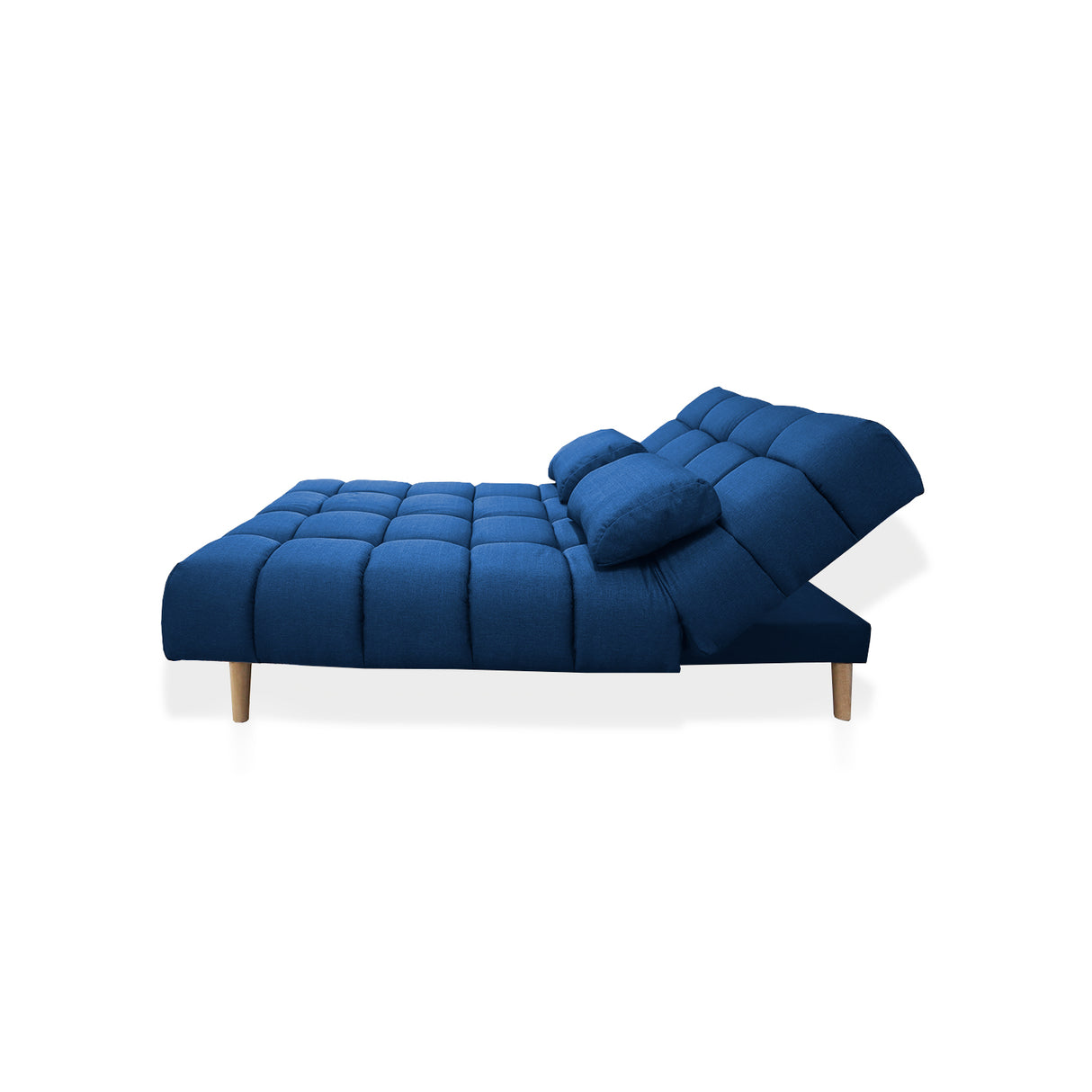 Sofá Cama Baumann Azul Petróleo 180x90cm con Cuatro Cojines - Sofas y Poltronas | Bylmo