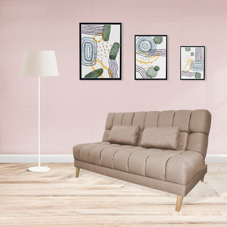 Sofá Cama Baumann Camel 180x90cm con Cuatro Cojines - Sofas y Poltronas | Bylmo