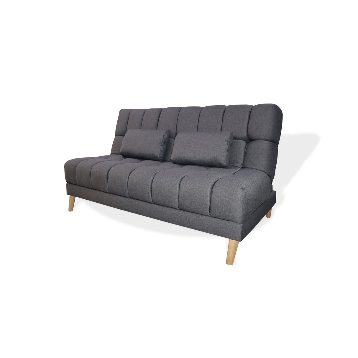 Sofá Cama Baumann Gris 180x90cm con Cuatro Cojines - Sofas y Poltronas | Bylmo