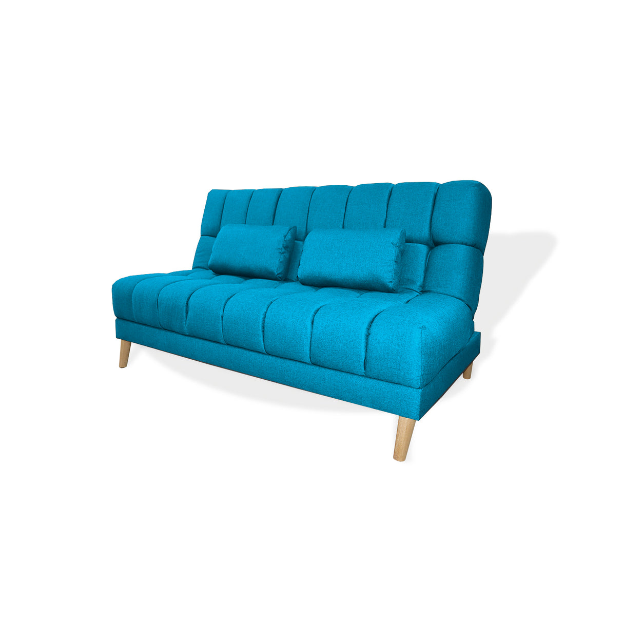 Sofá Cama Baumann Turquesa 180x90cm con Cuatro Cojines - Sofas y Poltronas | Bylmo