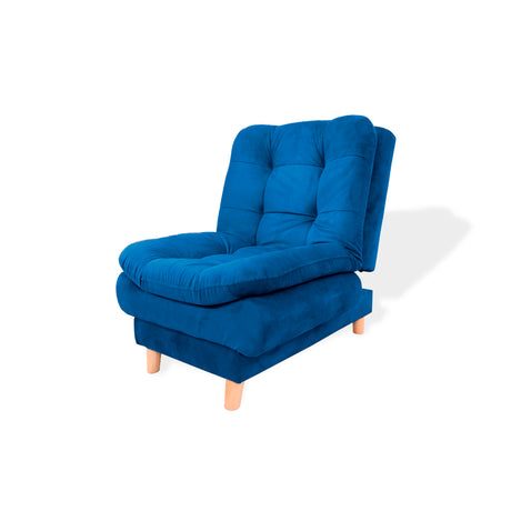 Poltrona Meier Azul Petróleo 70x90cm Reclinable - Sofas y Poltronas | Bylmo