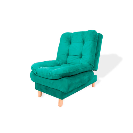 Poltrona Meier Verde 70x90cm Reclinable - Sofas y Poltronas | Bylmo