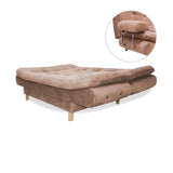 Sofá Cama Keller Camel 175x90cm con Dos Cojines - Sofas y Poltronas | Bylmo