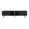 Rack De Tv Vassel Wengue 180x52.5cm Para Tv Hasta 70 Pulgadas