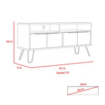 Mesa Para Tv Vegas Miel 121.5x60.6cm Para Tv Hasta 55 Pulgadas