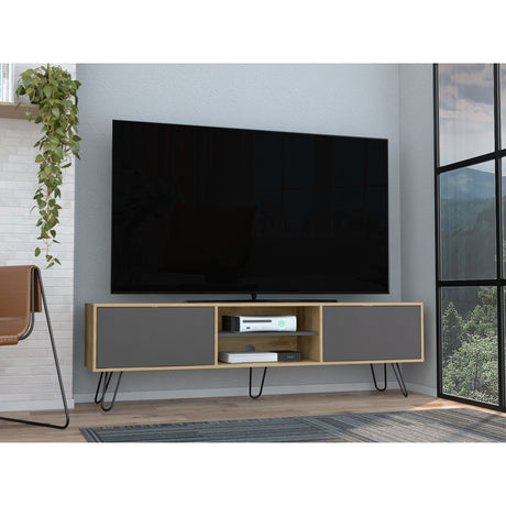 Rack de TV Vassel Macadamia 180x52.5cm Para TV hasta 70 Pulgadas - MUEBLES DE TV | Bylmo