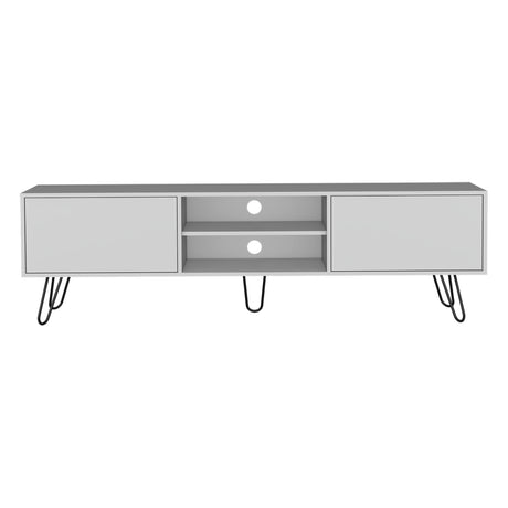 Rack de TV Vassel Blanco 180x52.5cm Para TV hasta 70 Pulgadas - Muebles de TV | Bylmo