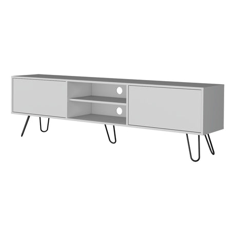 Rack de TV Vassel Blanco 180x52.5cm Para TV hasta 70 Pulgadas - Muebles de TV | Bylmo