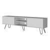 Rack De Tv Vassel Blanco 180x52.5cm Para Tv Hasta 70 Pulgadas