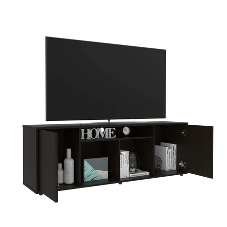 Rack de TV Prana Wengue 150.4x51.5cm Para TV hasta 65 Pulgadas - Muebles de TV | Bylmo