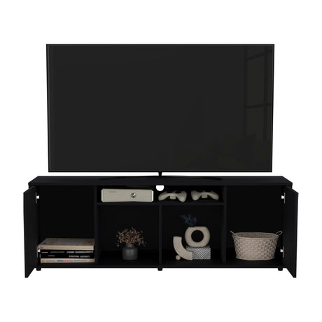 Rack de TV Prana Wengue 150.4x51.5cm Para TV hasta 65 Pulgadas - Muebles de TV | Bylmo