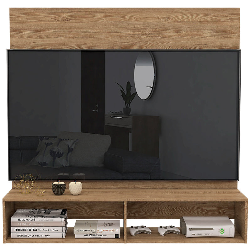 Panel De Tv Ravena Miel 137.7x134.6cm Para Tv Hasta 60 Pulgadas