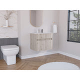 Mueble para Lavamanos Aydin Ceniza 59.1x52cm Sin Lavamanos - Muebles para Lavamanos | Bylmo