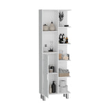 Armario de Baño Tain Blanco 53.2x160cm con Entrepaños - Muebles para Baño | Bylmo