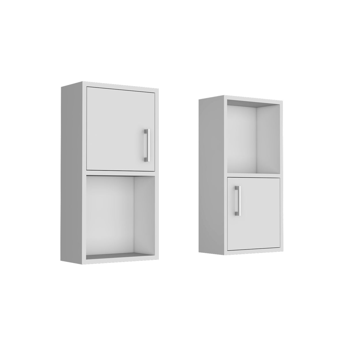 Estanteria para Baño Bath R Blanco 30x60.1cm sin Cajones y con Dos Entrepaños