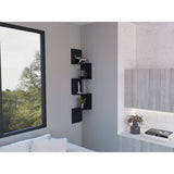 Repisa Rosset Wengue 25x131cm De Cuatro Niveles - Repisas y Percheros | Bylmo