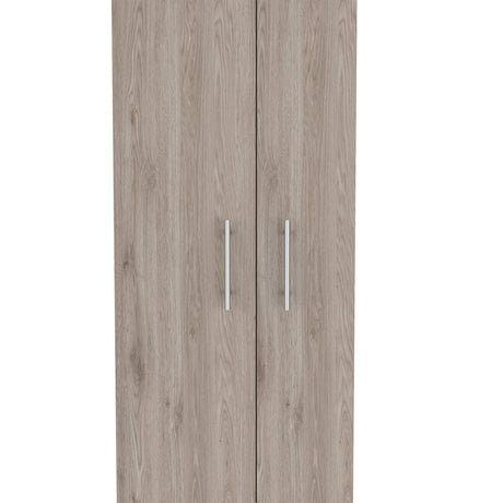 Organizador de Aseo Nala Ceniza 51.2x181.2cm con Colgadero de Escobas - Muebles de Aseo y Ropas | Bylmo