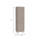 Organizador de Aseo Nala Ceniza 51.2x181.2cm con Colgadero de Escobas - Muebles de Aseo y Ropas | Bylmo