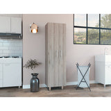 Organizador de Aseo Nala Ceniza 51.2x181.2cm con Colgadero de Escobas - Muebles de Aseo y Ropas | Bylmo