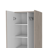 Organizador de Aseo Nala Ceniza 51.2x181.2cm con Colgadero de Escobas - Muebles de Aseo y Ropas | Bylmo
